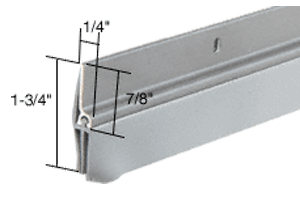 Aluminum Finish Triple-Fin Door Sweep for 36&quot; Door  | DB041AV36
