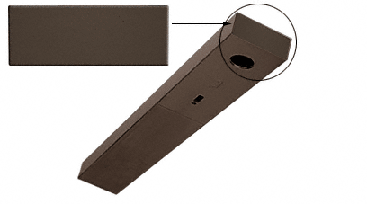 C.R. Laurence CRL Duranodic Bronze End Cap with Screws for Use With 1-3/4&quot; x 4&quot; Headers | DCH4ECDU