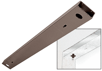 C.R. Laurence CRL Duranodic Bronze Custom Length 4-1/2&quot; No Pocket Double Sided Door Header | DCHDUCD