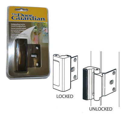 Childproof Deadbolt for Inward Swinging Doors | Door Guardian Childproof your Home | DG01AB