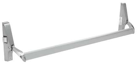 C.R. Laurence CRL Aluminum Cross Bar Panic Exit Device - Left Hand - Reverse Bevel Rim | DL1190LHRA