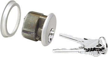 C.R. Laurence CRL Aluminum Finish Single Mortise Cylinder - Schlage &quot;C&quot; Keyway - Keyed Alike | DL2170SCKAA