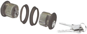 C.R. Laurence CRL Bronze Finish Double Mortise Cylinder - Yale &quot;8&quot; Keyway - Keyed Different | DL2171Y8KDDU