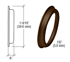 C.R. Laurence CRL Bronze 3/16&quot; Flared Cylinder Ring | DL2175DUB