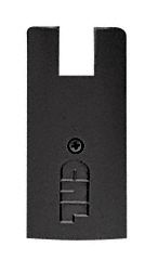 C.R. Laurence CRL 4&quot; Square Black End Cap for CRL 3/4&quot; Glass Wedge-Lock Door Rail System | DREC4SBL34