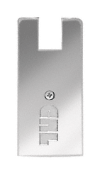 C.R. Laurence CRL Polished Stainless End Cap for 4&quot; Square 1/2&quot; Glass Wedge-Lock Door Rail | DREC4SPS