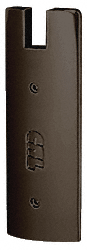 C.R. Laurence CRL Oil Rubbed Bronze End Caps For 6&quot; Square for CRL Wedge-Lock Door Rail System | DREC6S0RB