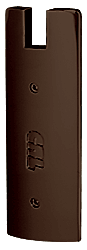 C.R. Laurence CRL Dark Bronze Anodized End Cap for 6&quot; Square 3/4&quot; Glass Wedge-Lock Door Rail | DREC6SDU34