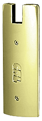 C.R. Laurence CRL Polished Brass End Cap for 6&quot; Square 3/4&quot; Glass Wedge-Lock Door Rail | DREC6SPB34