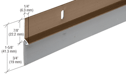 36&quot; Dark Bronze Finish Aluminum Door Sweep  | DS37BRW1