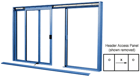 C.R. Laurence CRL DW Series Manual Deluxe Sliding Service Window OXO Painted without Screen | DW2600P