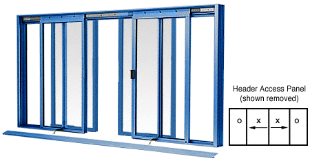C.R. Laurence CRL DW Series Manual Deluxe Sliding Service Window OXXO Kynar Painted With Screen | DW3600K