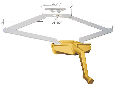 C.R. Laurence CRL Gold 21-1/2&quot; Roto Gear Awning Window Operator  | EP23073