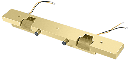 C.R. Laurence CRL Polished Brass Electric Strike Keeper for Double Patch Fitting Doors Styles A, BP, and F | ESK2PBP