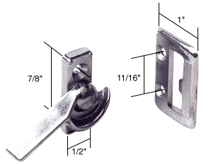 Right Hand Sliding Window Latch; 7/8&quot; Screw Holes | F2511 | F2511