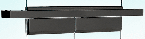 C.R. Laurence CRL Black Anodized Custom Length Double Door Floating Header | FH4BLCD