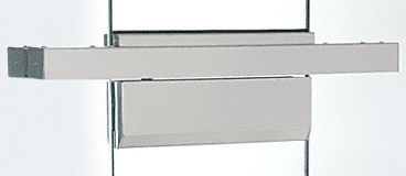 C.R. Laurence CRL 36&quot; Single Door Brushed Stainless Floating Header | FH4BSS