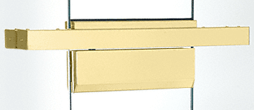 C.R. Laurence CRL 36&quot; Single Door Polished Brass Floating Header | FH4PBS