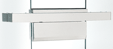 C.R. Laurence CRL 36&quot; Single Door Polished Stainless Floating Header | FH4PSS