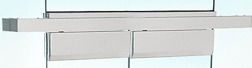 C.R. Laurence CRL Satin Anodized Custom Length Double Door Floating Header | FH4SACD