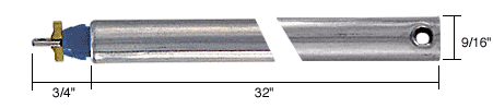 C.R. Laurence CRL 32&quot; Tubular Spiral Non-Tilt Window Balance with Blue Bushing | FJ3230