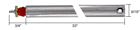 C.R. Laurence CRL 33&quot; Tubular Spiral Non-Tilt Window Balance with Red Bushing | FJ3320
