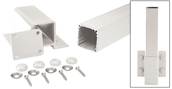 C.R. Laurence CRL 200, 300, 350, &amp; 400 Series Sky White 36&quot; Fascia Mount Post Kit | FP36KW