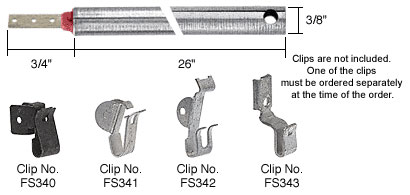 CRL 26&quot; Standard Duty Window Balances Red Bushing  | FR2620  | FR2620