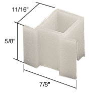 C.R. Laurence CRL Window Channel Balance Top Guides Bulk - 50 Pack | FS102B