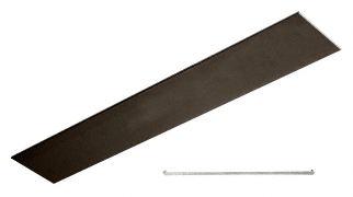 C.R. Laurence CRL Dark Bronze Anodized Flat Snap-In Channel- 240&quot; | FS1DU240