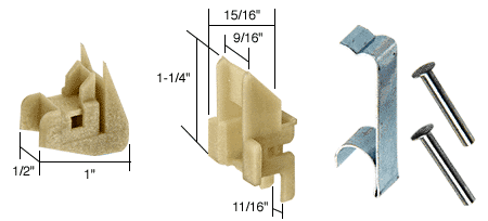 C.R. Laurence CRL Window Channel Balance Top and Bottom Guides, Attached | FS296BA