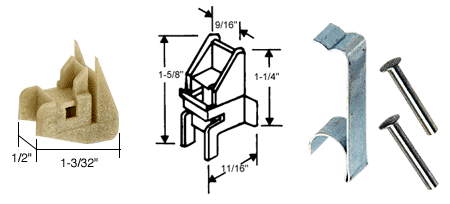 C.R. Laurence CRL Window Channel Balance Top and Bottom Guides, Attached | FS297BA