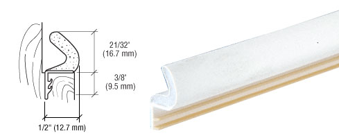 TechnologyLK 82&quot; White Foam-Tite Weatherseal - One Piece | FT81W1