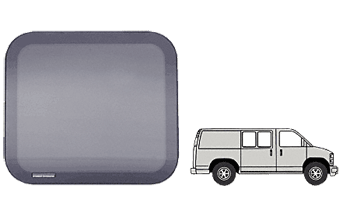 CRL-Automotive CRL Fixed &quot;All Glass Look&quot; Window - Side Hinged and Sliding Door for 1997&#0043; Chevy/GMC Vans 17-11/16&quot; x 22-1/8&quot; | FW131