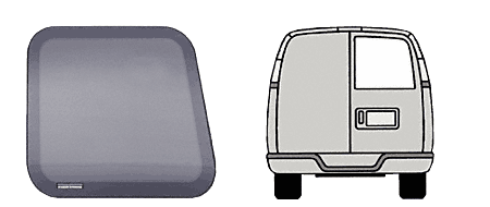 CRL-Automotive CRL Fixed &quot;All Glass Look&quot; Window for Right Rear Door - 1997&#0043; Chevy/GMC Vans 23-5/8&quot; x 20-9/16&quot; | FW161