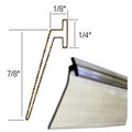 Angled Clear Vinyl Framed Shower Door Drip Sweep - 36" long