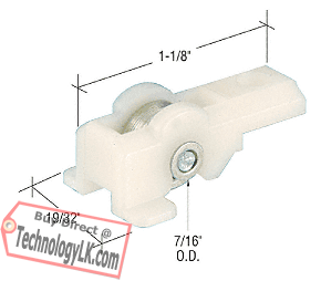 7/16&quot; Flat Edge Steel Window Roller Assembly - Pennco Windows | G3167 | G3167