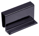 C.R. Laurence CRL Black Strike Plate With Finger Grip | GDH60BL