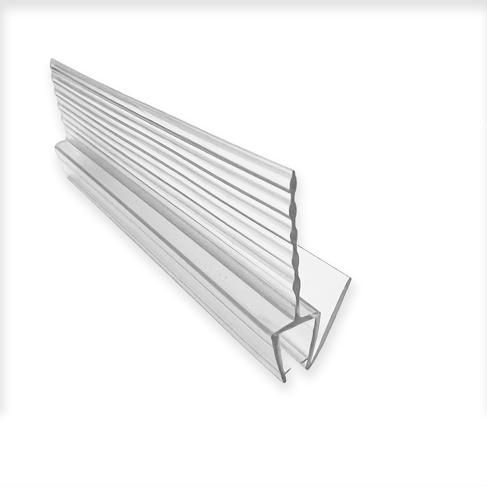 CRL Clear Bottom Wipe with Drip Rail for Cambridge and Crescent Sliding Shower Door System for 3/8&quot; Glass - 40 in long | GDSS14