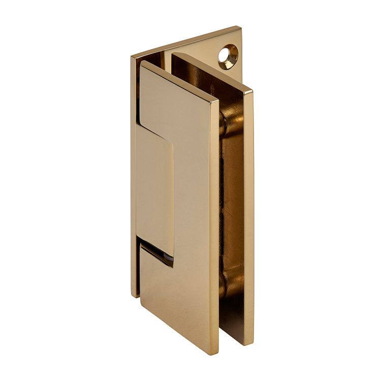 CRL Geneva 044 Series Gold Plated Wall Mount Offset Back Plate Hinge | GEN044GP