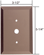 C.R. Laurence CRL Dimmer Switch Glass Mirror Plate - Bronze | GMP104B