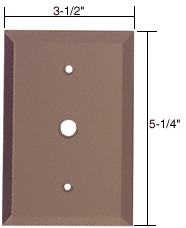 C.R. Laurence CRL 3/8&quot; Cable TV Glass Mirror Plate - Bronze | GMP4B