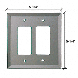 CRL 2X Decora Back Painted Glass Cover Plate - Gray Mist | GPP13GRYM