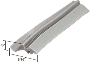 C.R. Laurence CRL Gray 5/16&quot; Wide Glazing Spline - 1000 ft Roll | GS678M