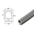 Gordon Glass&#174; Gray Vinyl Shower Door Bulb Seal - 84 in long