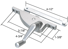 C.R. Laurence Right Hand Jalousie Window Operator; 4&quot; Link | H3550