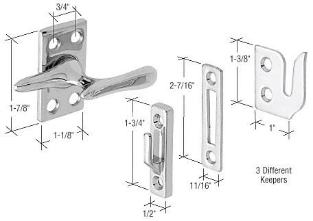 C.R. Laurence CRL Chrome Casement Sash Lock | H3684