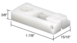 C.R. Laurence CRL Lock Shoe for 3/8&quot; Tilt Window Spiral Balances - Bulk Package | H3786B