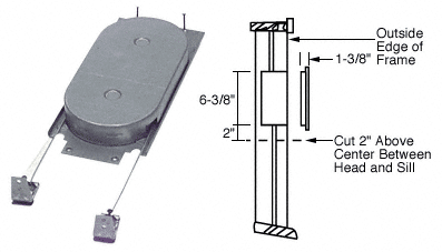 C.R. Laurence CRL Adjustable Wood Window Sash Balance 8-12 Pounds | H3868