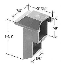 C.R. Laurence High Crown 1-1/2&quot; Nylon Sash Cam | H3980